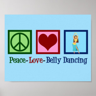 Poster Dança do Ventre Paz Amor