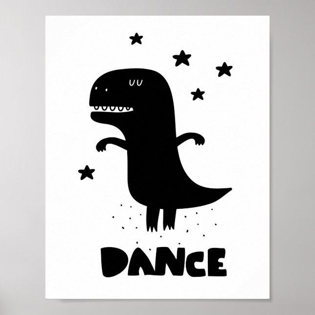 Poster Dança dos dinos (Frente)