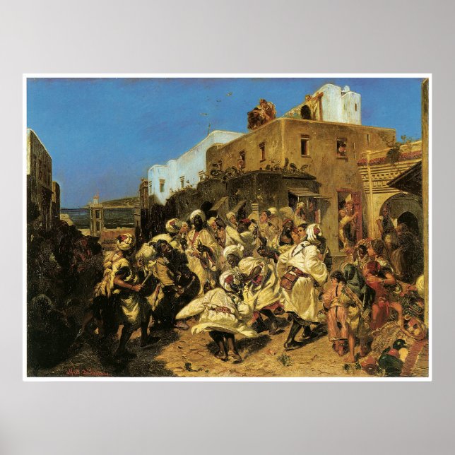Póster Dança dos negros em Tangier, 1874 (Frente)