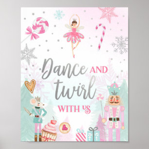 Poster Dança e biscoito Ballerina Girl Silver