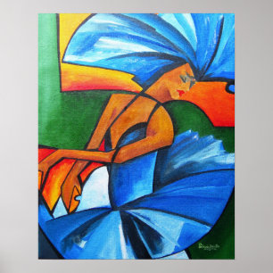 Póster Dança em azul 2008
