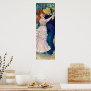 Poster Dança em Bougás por Pierre-Auguste Renoir