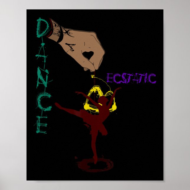 Poster Dança Extática Llerina Dançarina De Tutu Freestyle (Frente)