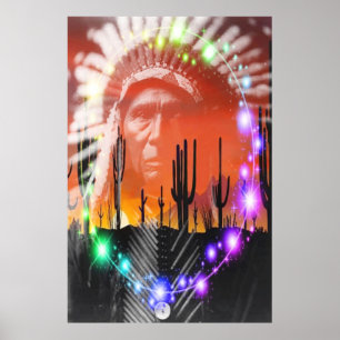 Poster Dança Fantasma Nativa Americana