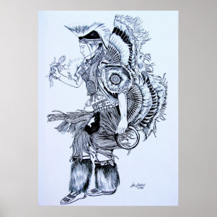 Póster Dança mágica dos cantos indianos