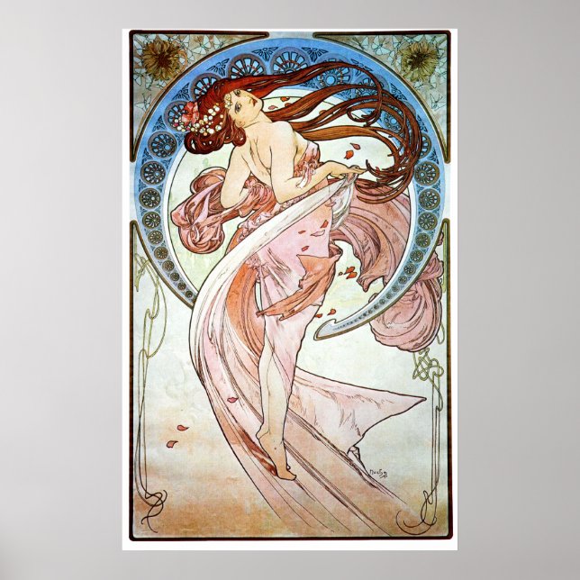 Póster Dança, Mucha (Frente)