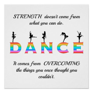 Póster Dança, multicolorido