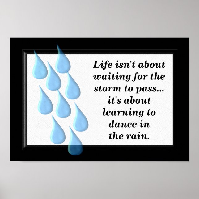 Póster Dança na chuva (Frente)