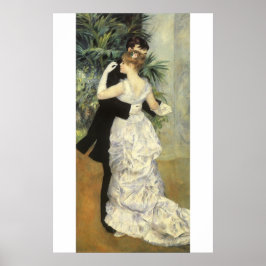 Poster Dança na Cidade de Pierre Renoir, Arte Fino Vintag