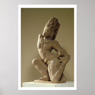 Poster Dança na pose do alidha, dyna de Harihara de