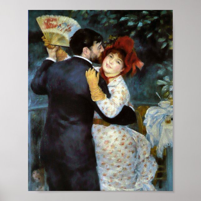 Poster Dança no país por Pierre-Auguste Renoir (Frente)