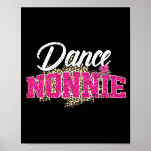Poster Dança nonnie leopardo engraçado dançando dia das m