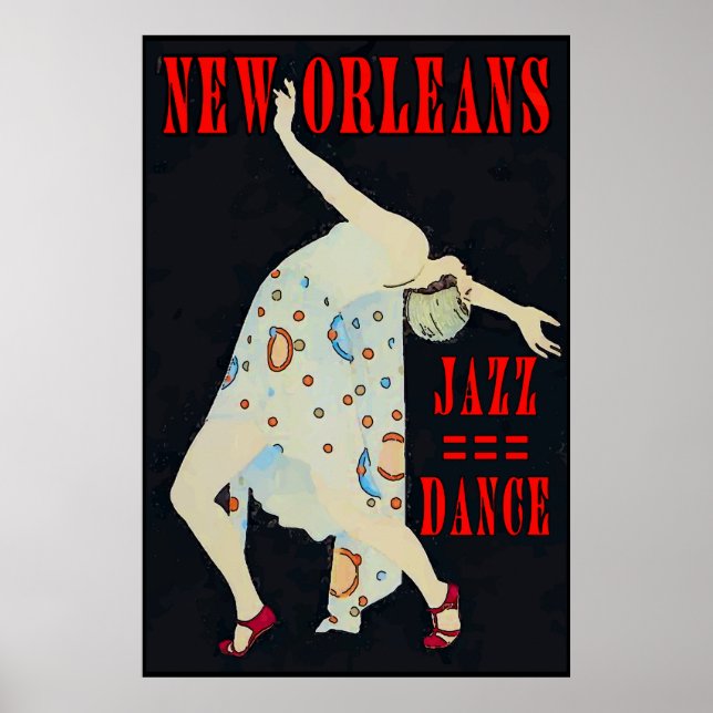 Poster Dança para Jazz 2016 Orleans (Frente)