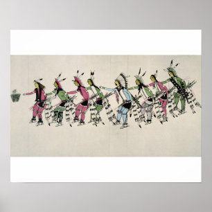 Poster Dança pública em homenagem ao guerreiro O Cachorro