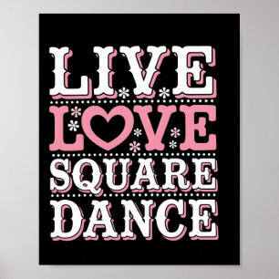 Poster Dança Quadrada de dança Quadrada Dançando Quadrado
