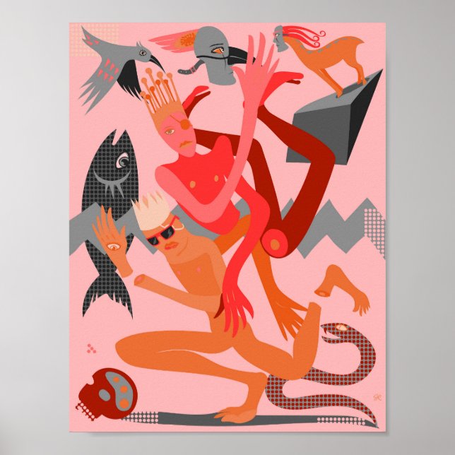 Poster dança rosa (Frente)