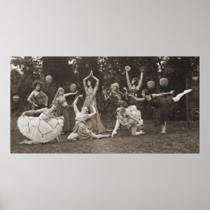 Poster Dança selvagem 1924 das mulheres