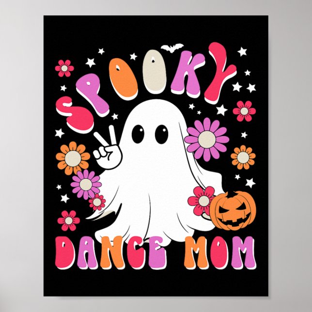 Poster Dança Spooky Mãe Dançarina Halloween Mamãe Dançand (Frente)