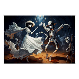 Póster Dança Swing Halloween