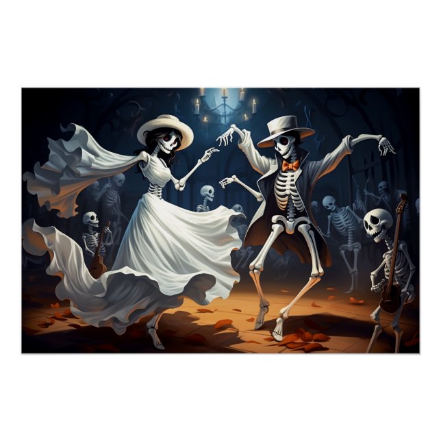 Póster Dança Swing Halloween (Frente)