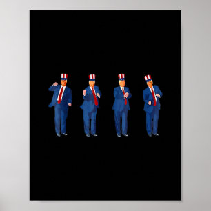 Poster Dança Trump 4 De Julho Trump 2025