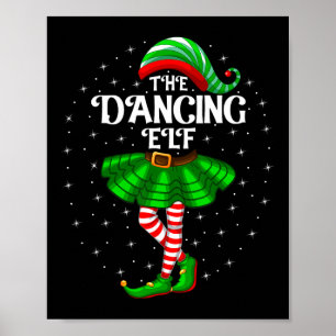 Poster Dançando Família de Natal Igualando Mulheres Menin