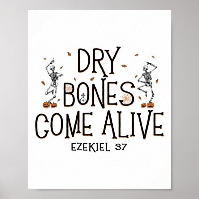 Poster Dançando Pedras Secas Vêm Vivas Halloween Ch (Frente)
