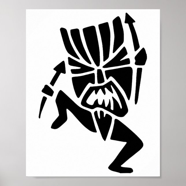 Poster Dançando Tiki Man (Frente)