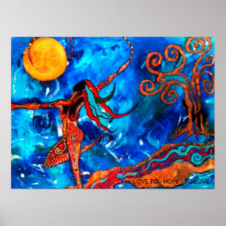 Poster Dançar com a lua