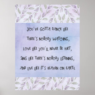 Poster Dançar como ninguém está assistindo