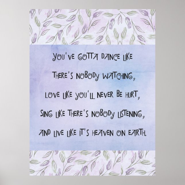 Poster Dançar como ninguém está assistindo (Frente)