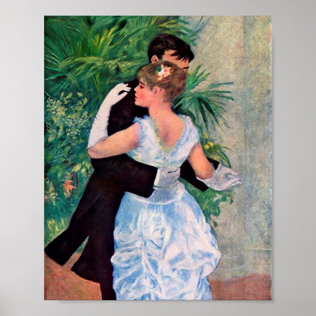 Poster Dançar na cidade por Pierre-Auguste Renoir (Frente)