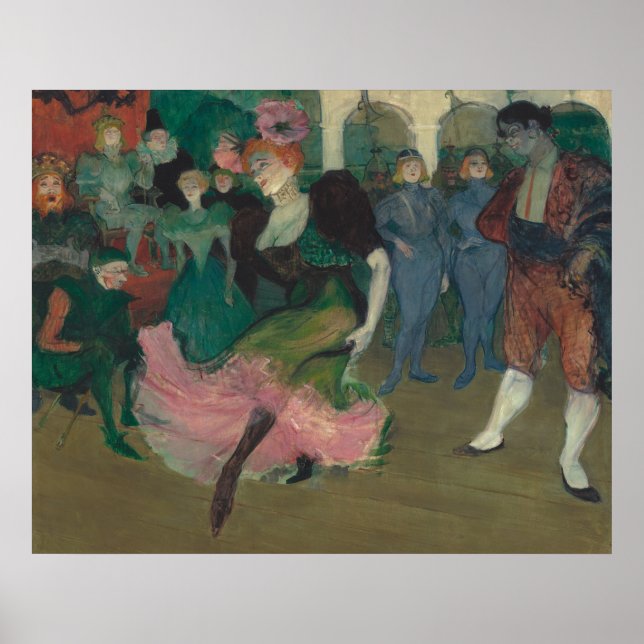 Poster Dançar o Bolero - Pintura de Toulouse-Lautrec (Frente)