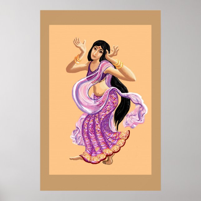 Póster Dançarina de Bollywood (Frente)
