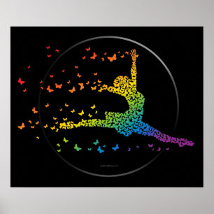 Póster Dançarina de Borboleta