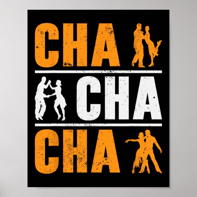Poster Dançarina de Cha Cha Dançar Cubana (Frente)
