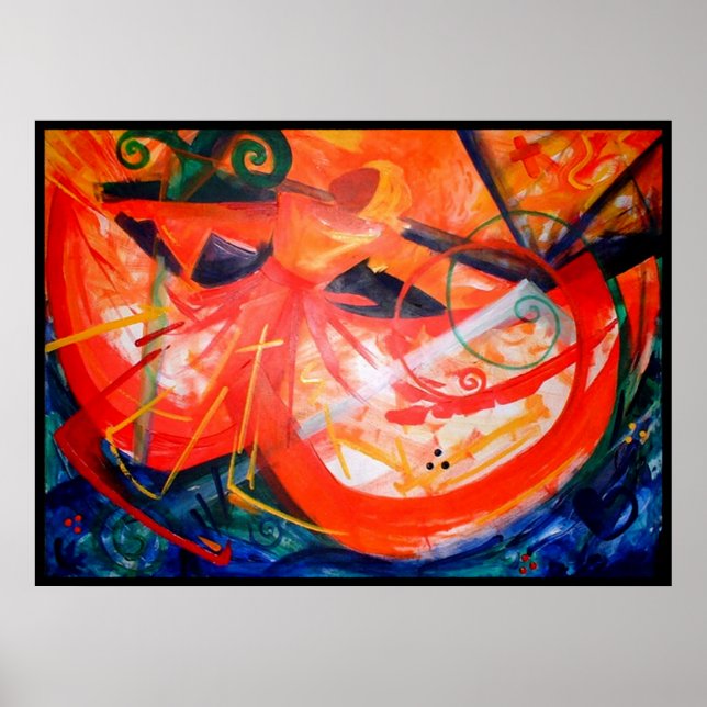 Póster Dançarina de Tempestade - Arte Haitiana - Arte Neg (Frente)