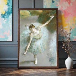 Poster Dançarina em Green Degas, Arte