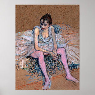 Poster Dançarina em Luzes Rosa