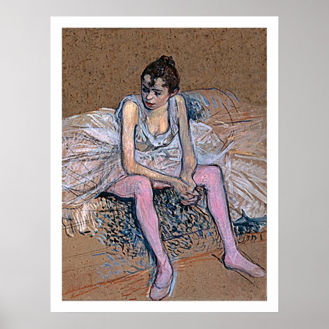 Poster Dançarina em Luzes Rosa (Frente)