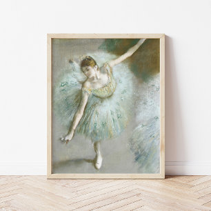 Poster Dançarina em Verde Edgar Degas