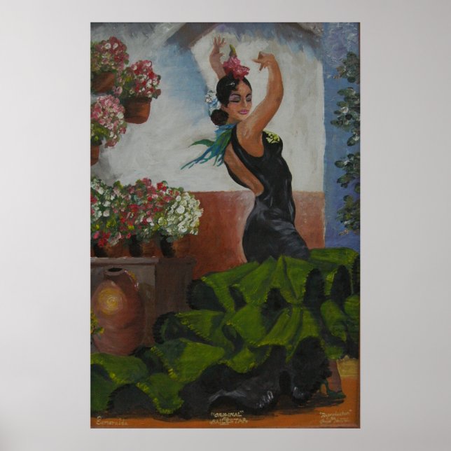 Poster dançarina espanhola (Frente)