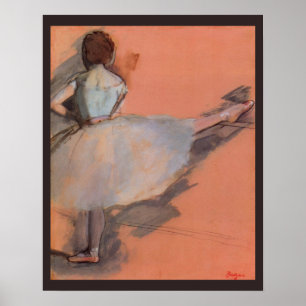 Póster Dançarina na Barra by Edgar Degas, Ballet Antigo