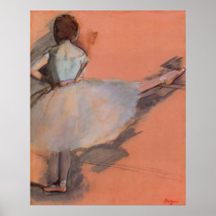 Póster Dançarina no Balcão de Edgar Degas, Balé Vintage