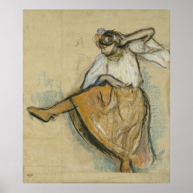 Póster Dançarina russa de Edgar Degas (Frente)