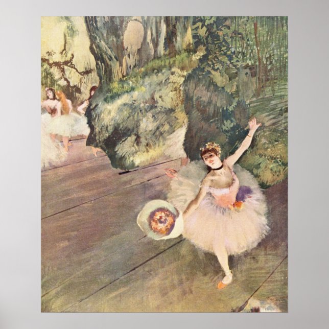 Poster Dançarina tomando Arco - Edgar Degas - 1878 (Frente)