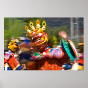 Poster Dançarino Asiático Fantasiado