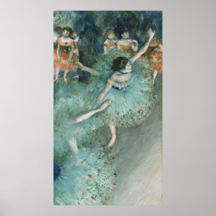 Poster Dançarino Balançando (Dançarino Verde) Edgar Degas