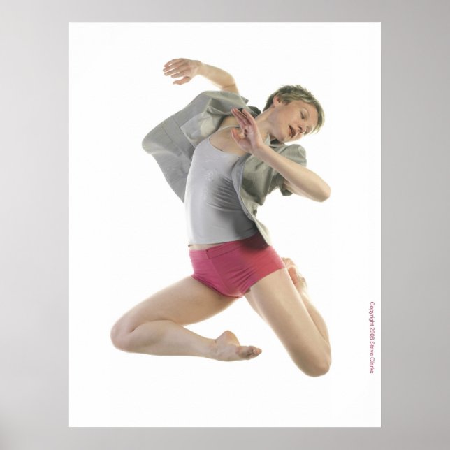 Poster Dançarino com Jaqueta de Cinza (Frente)