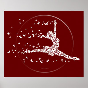 Póster Dançarino da borboleta